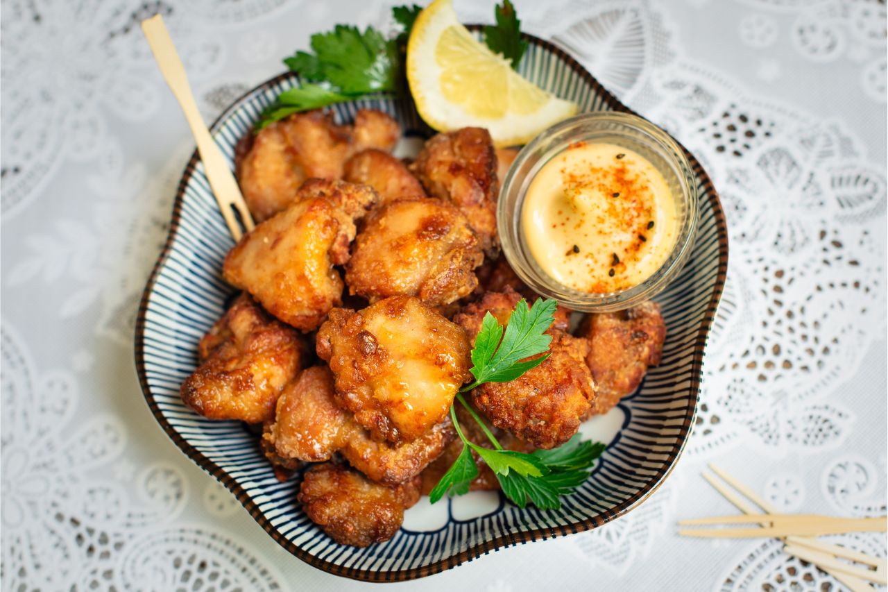 Air fryer chicken karaage