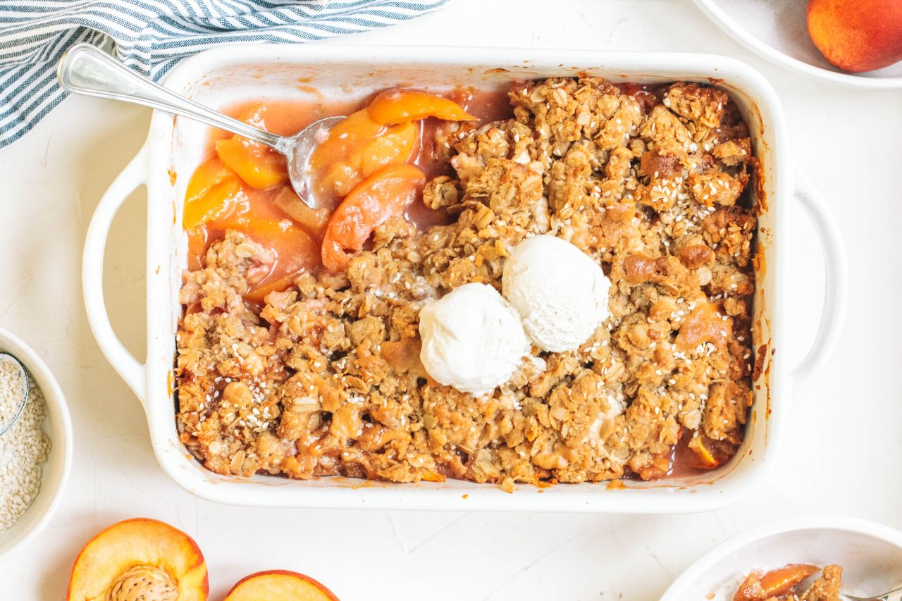 Peach Halvah Crisp