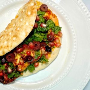 Hot Honey Halloumi Flatbread