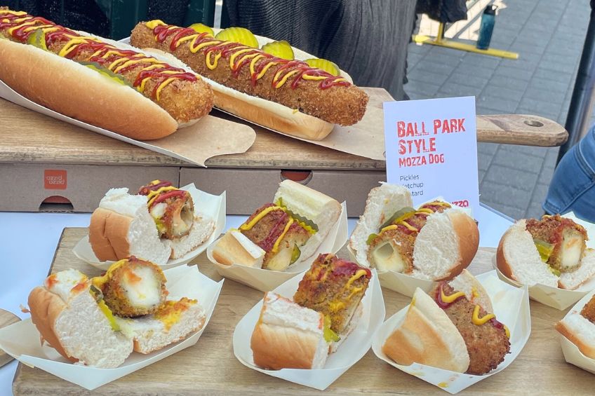 ball park style deep fried mozzarella sticks at the CNE