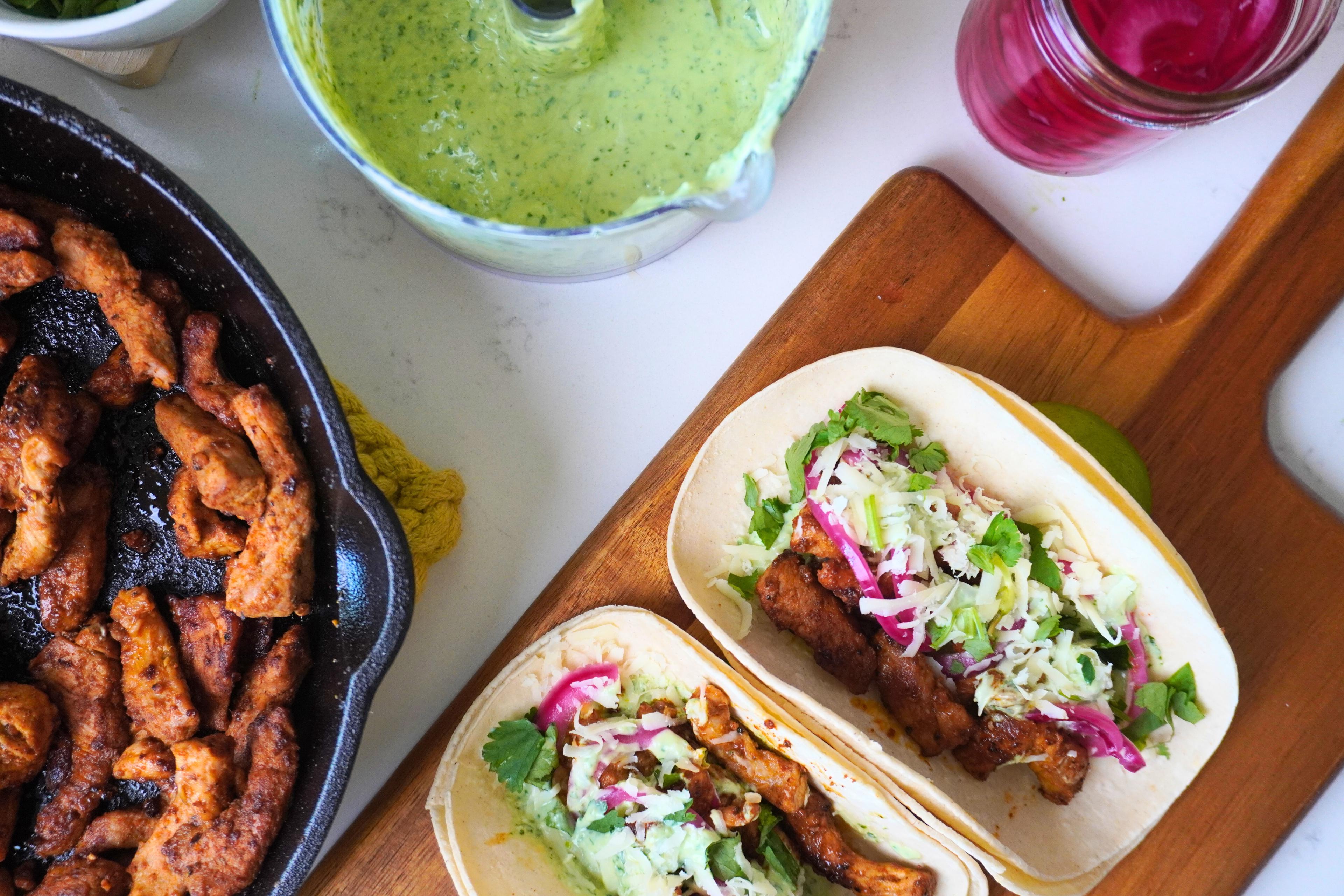 Crispy Mexican Pork Tenderloin Tacos