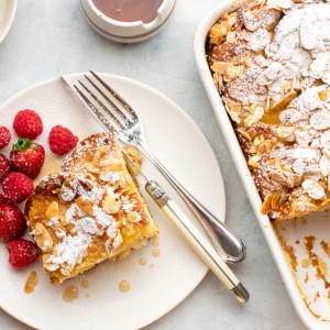 Almond Croissant French Toast Bake