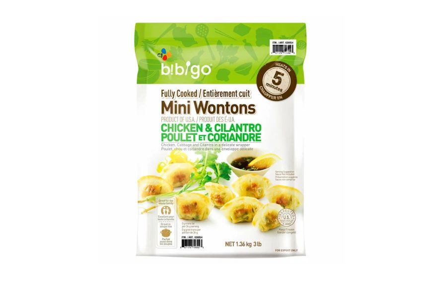 Bibigo Chicken and Cilantro Fully Cooked Mini Wontons