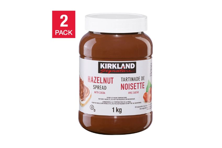 Kirkland Signature Hazelnut Spread with Cocoa, 2 x 1 kg