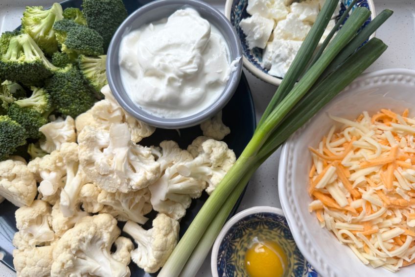 broccoli, cauliflower casserole ingredients