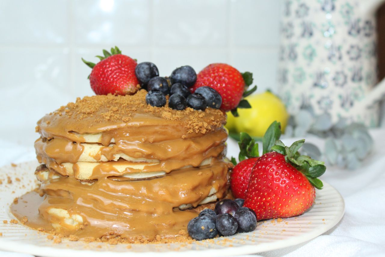 Biscoff Cookie Butter Pancakes