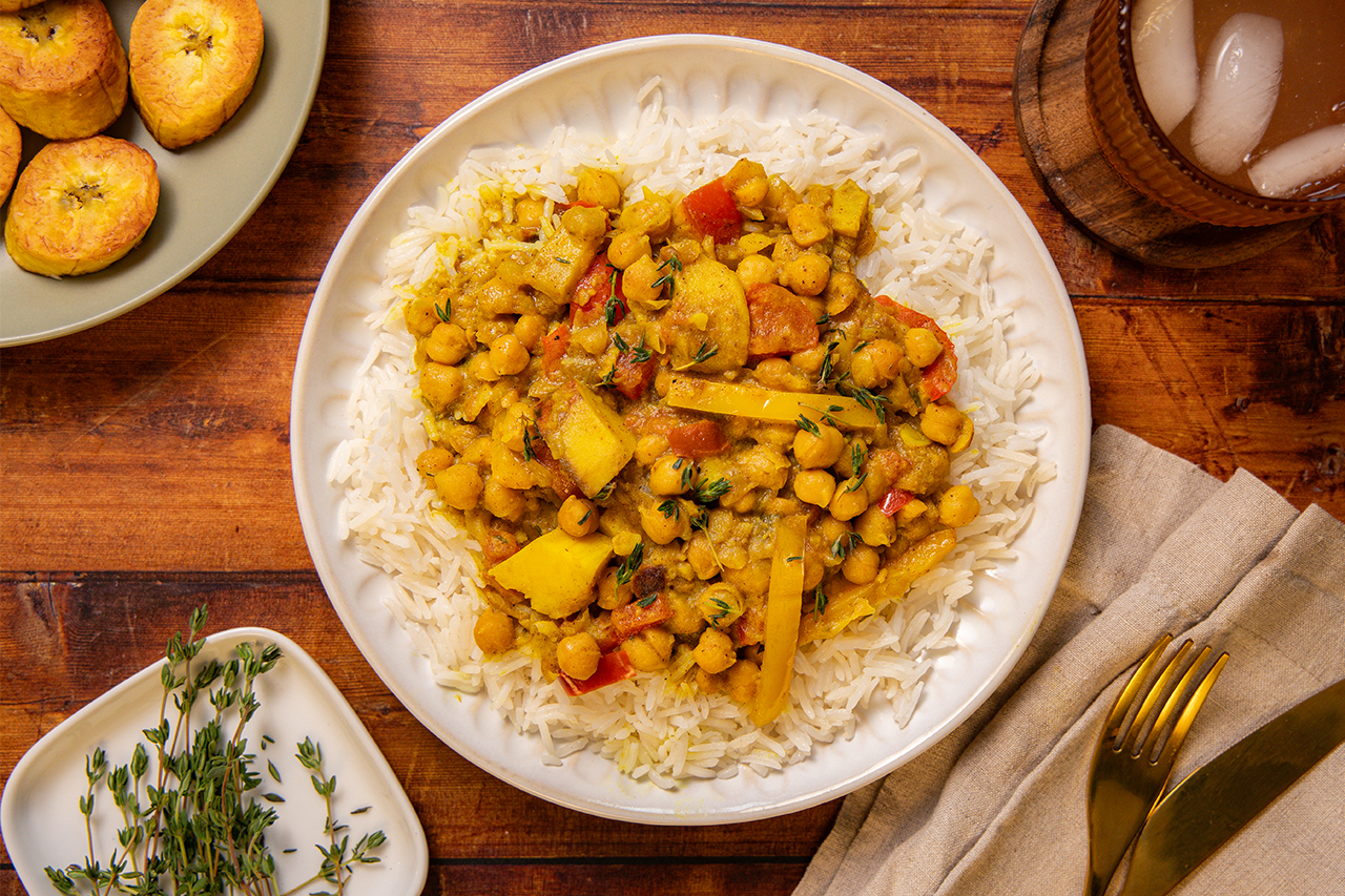 Caribbean Curry Chickpeas