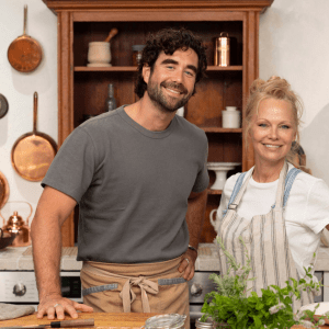 Pamela Anderson Cooks with Gabe Kennedy