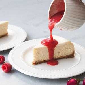 Rhubarb Raspberry Cheesecake Adds a Pop of Spring to Your Easter Table