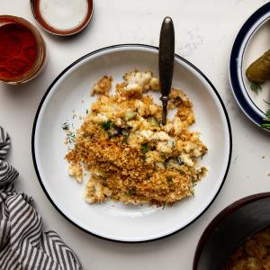 Dill Pickle Mac and Cheese
