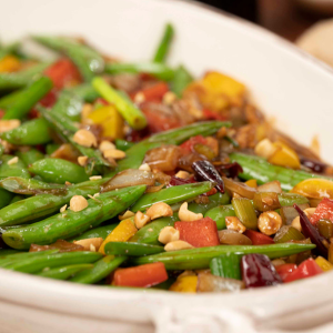 Kung Pao Snap Pea Stir-Fry