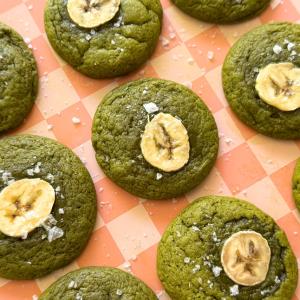 Banana Bread Matcha Cookies