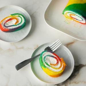 This Rainbow Swiss Roll Cake is Perfect For Pride Month