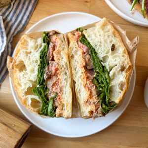 Grilled Steak Focaccia Sandwich
