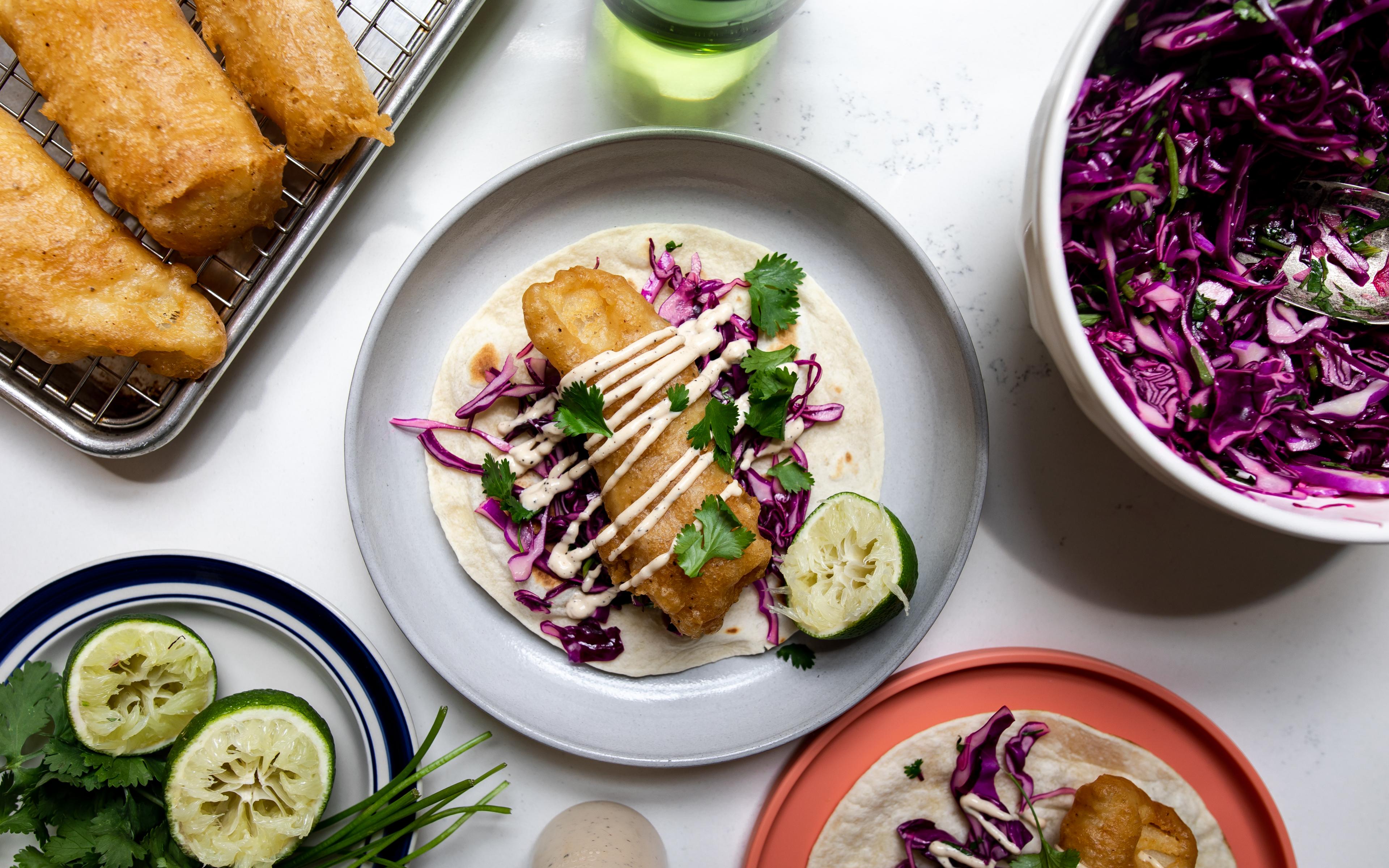 Baja fish tacos