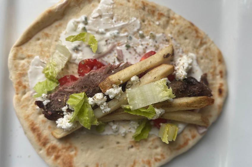 lamb gyro after assembling