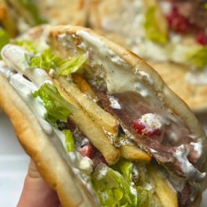 Leftover Lamb Leg Gyro