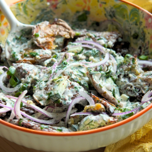 Crispy Smashed Potato Salad Recipe
