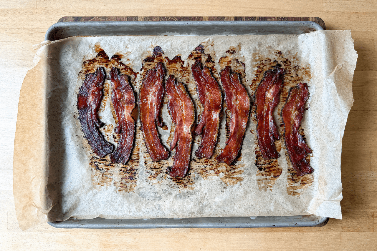 Baked bacon
