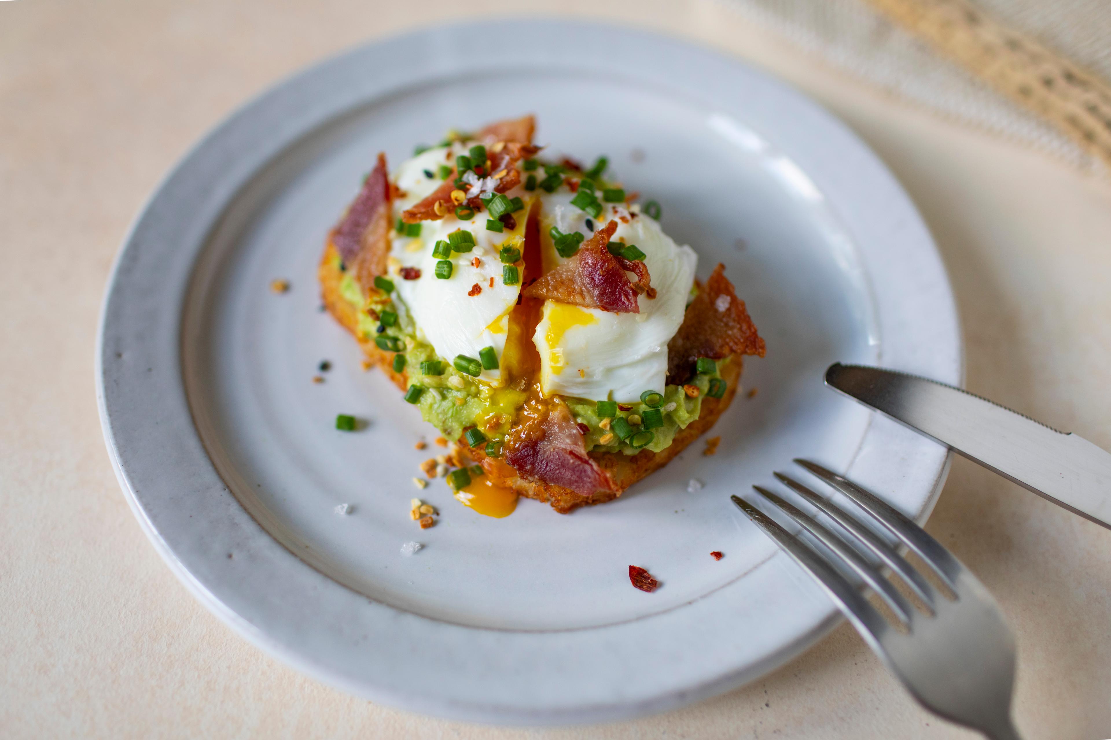 Loaded breakfast hash browns