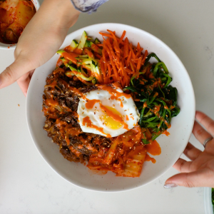 Bulgogi Bibimbap Bowl With Gochujang Sesame Sauce
