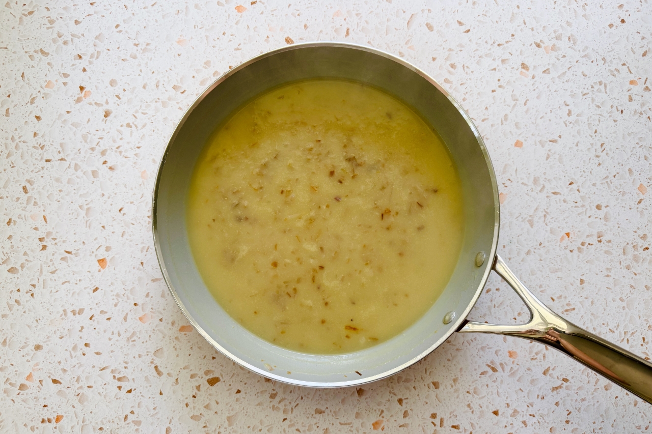 Roux in pan