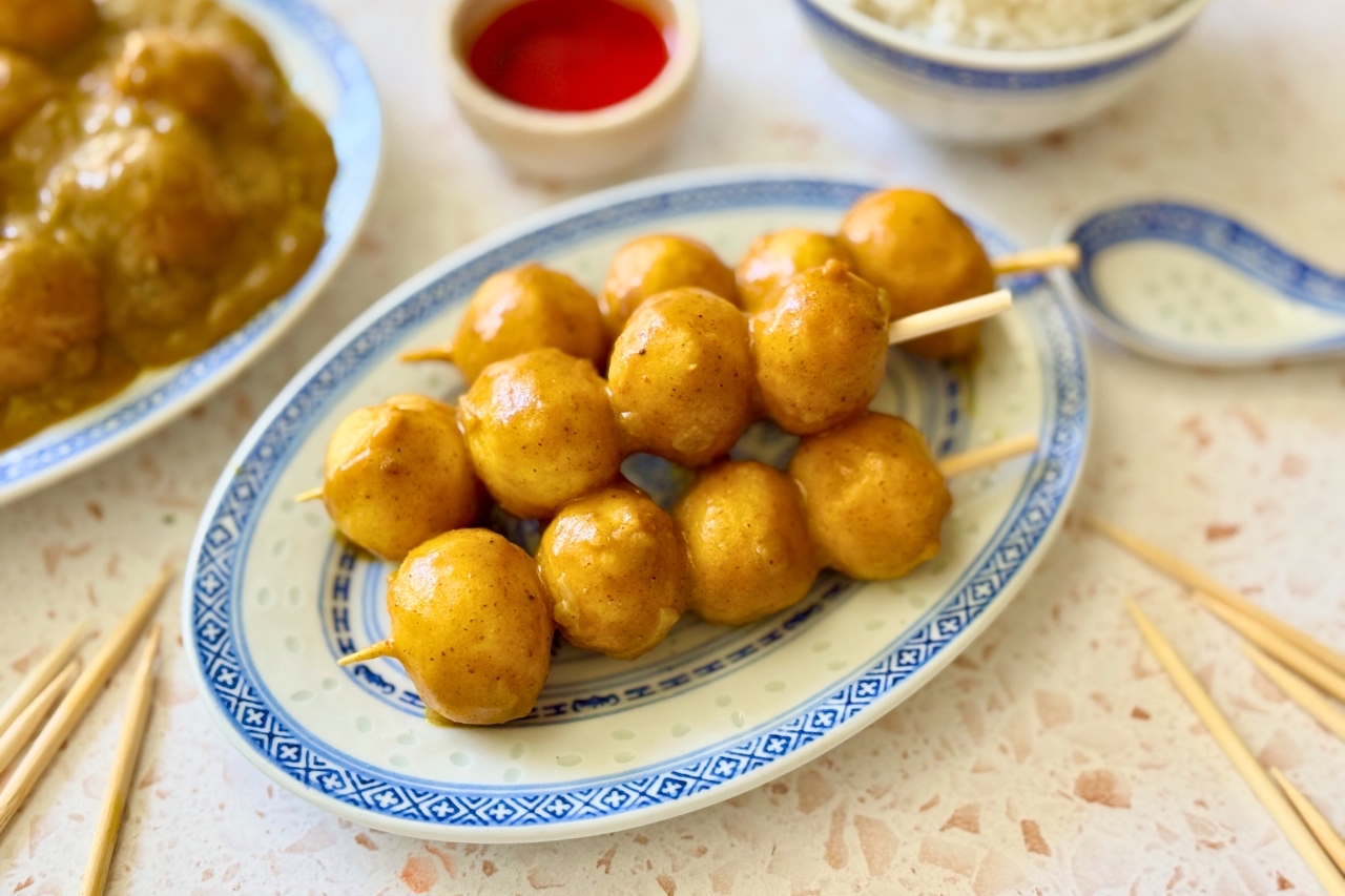 hong kong curry fish balls