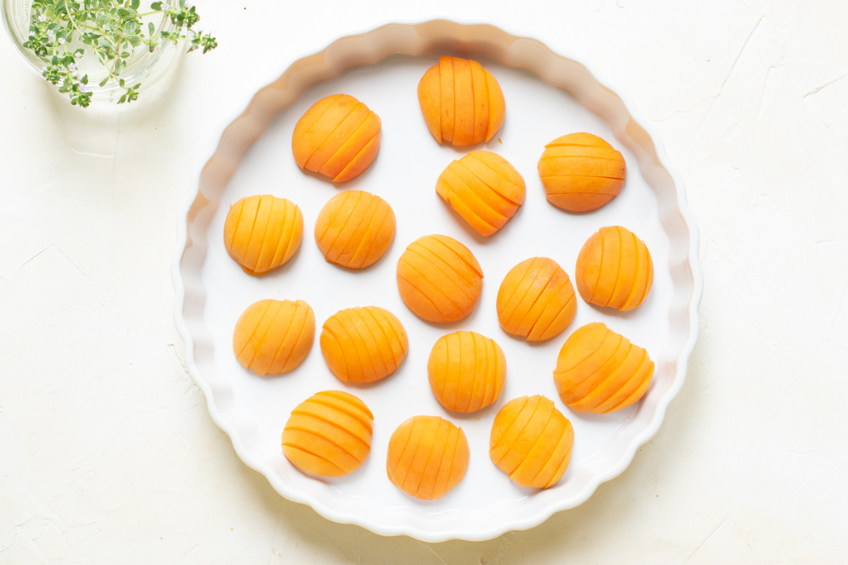 Honey, Thyme and Apricot Clafoutis