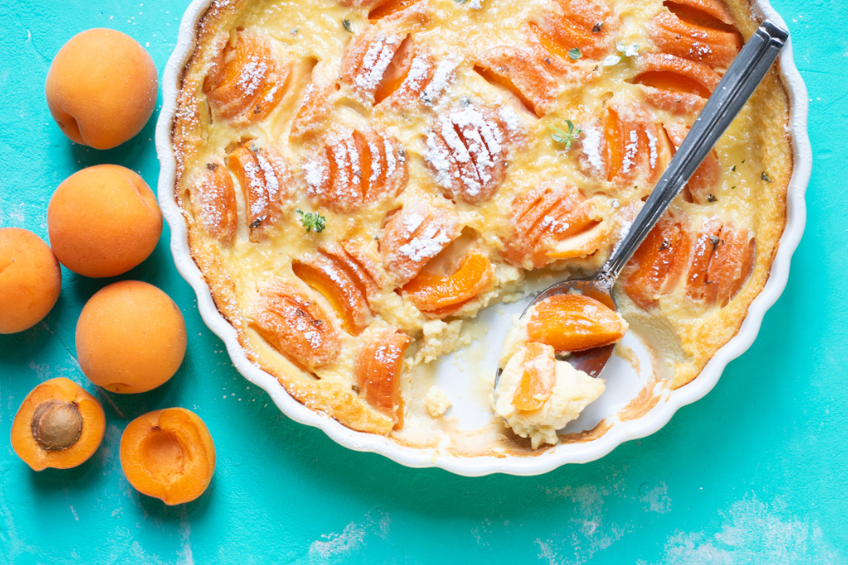 Honey, Thyme and Apricot Clafoutis