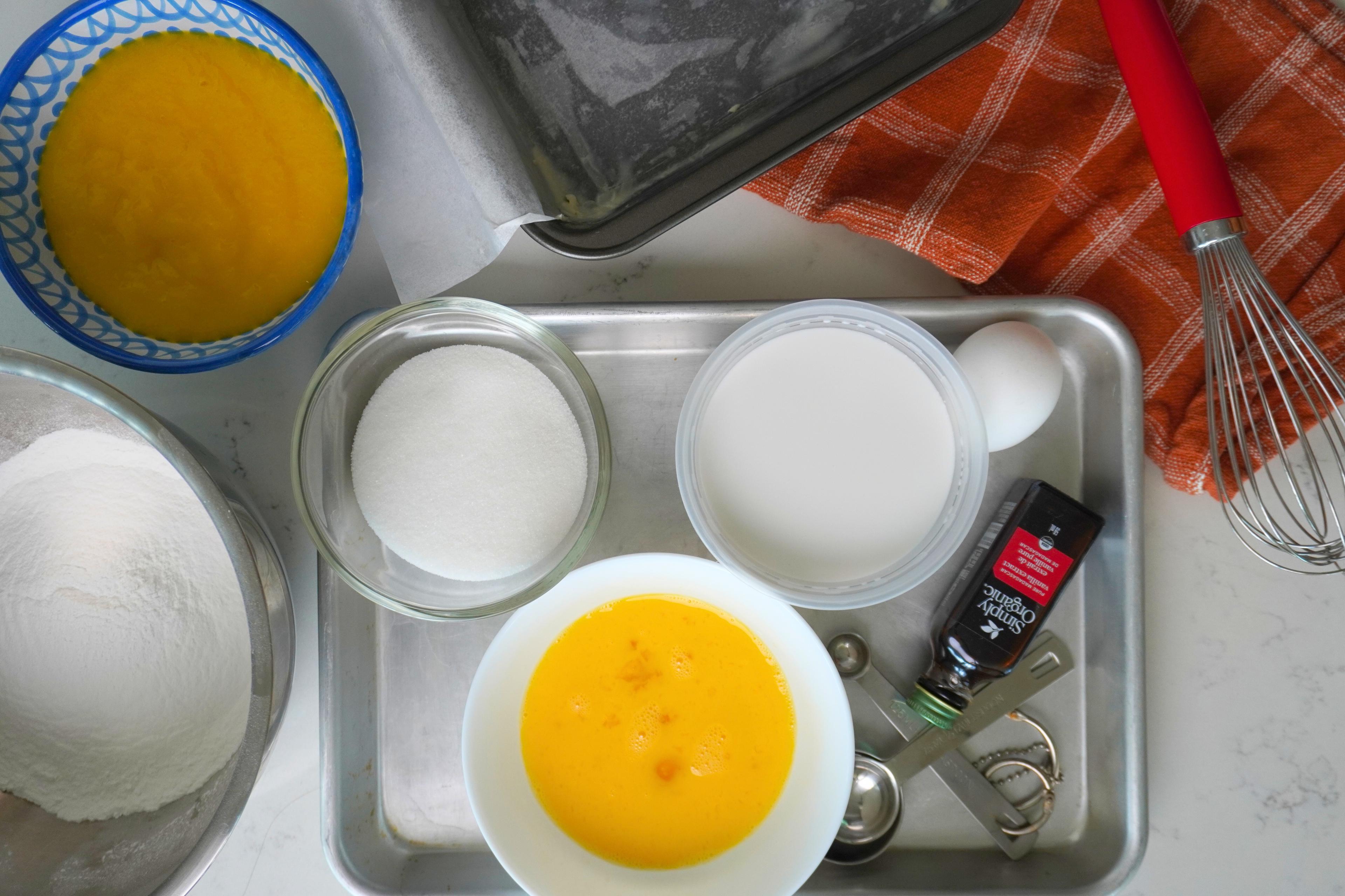 Mango mochi bars