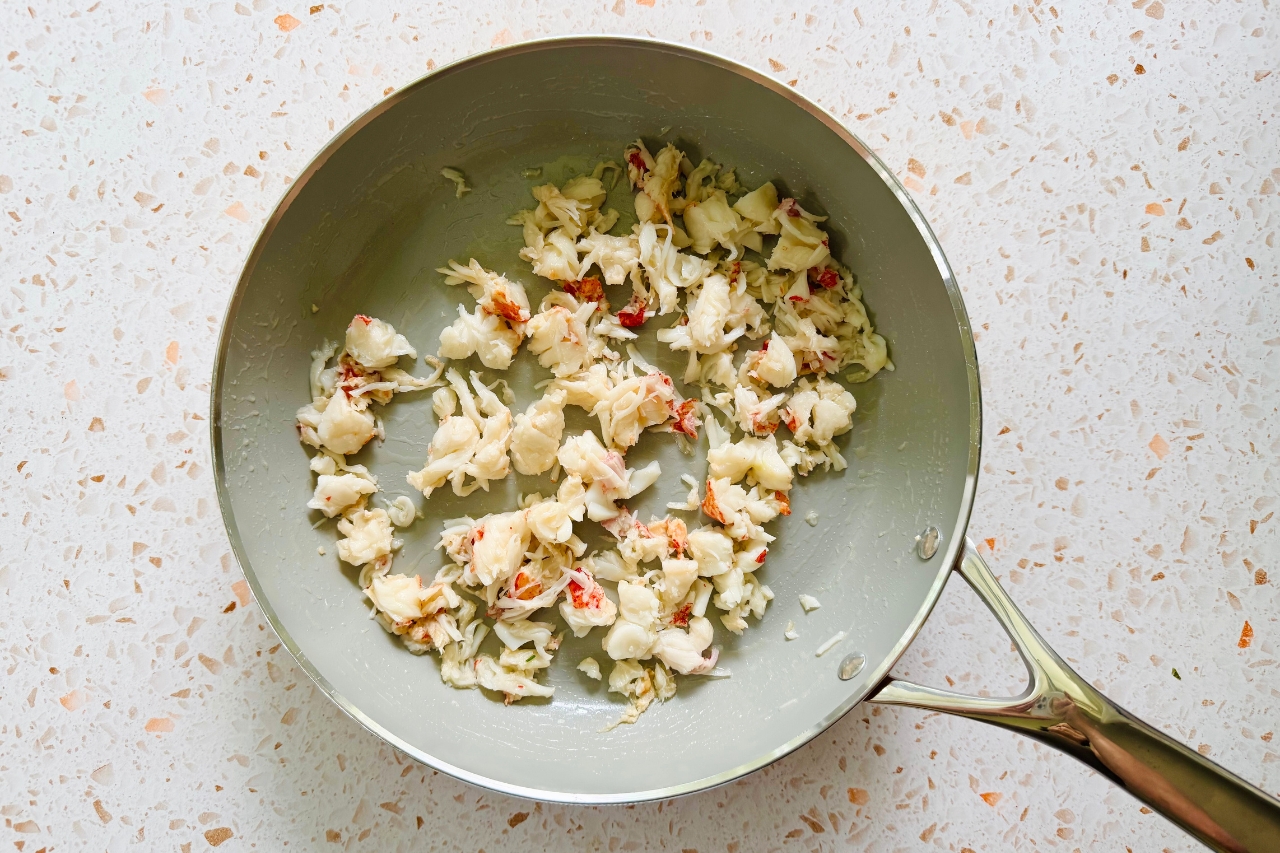 Lobster meat tossed with butter