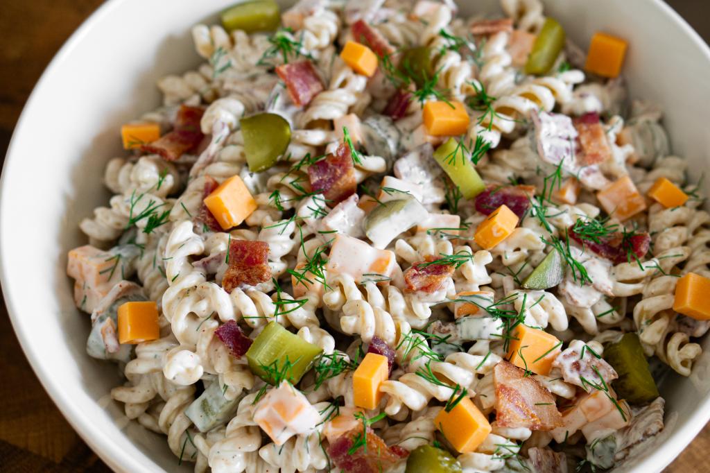 Dill Pickle Pasta Salad