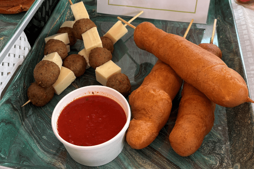 Meatball Mozzarella Corn Dog