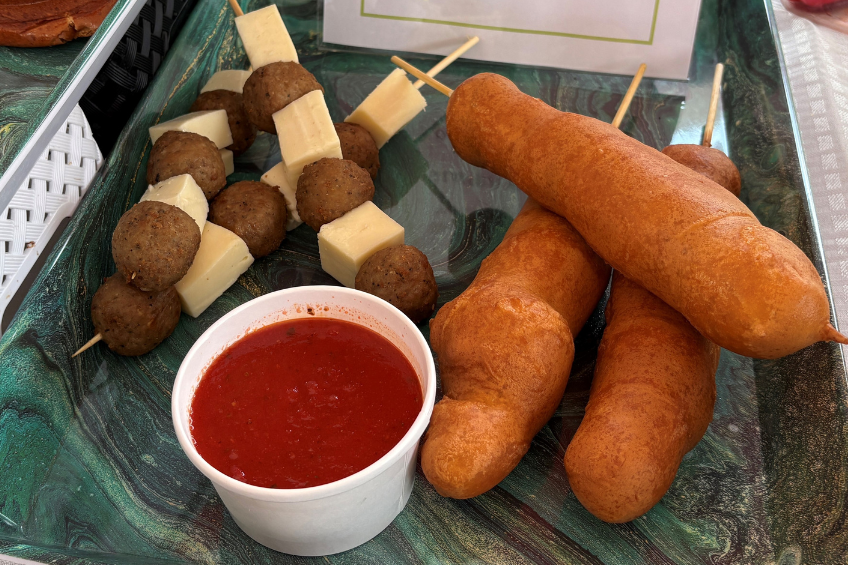 Meatball Mozzarella Corn Dog