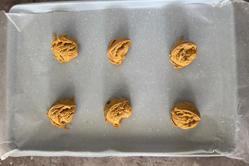 Key lime cookies before baking