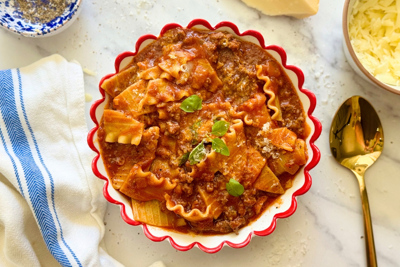 Lasagna soup